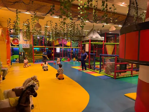 The main hall during a weekend activity session
