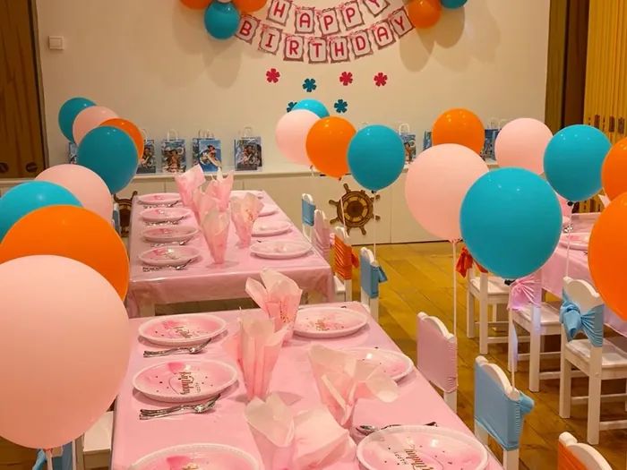 Party set-ups at Treasure Island Dubai